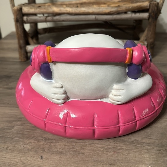 HERE LIES SUMMER GHOST WITH HEADPHONES ON FLOATY SUMMERWEEN DECOR - Picture 3 of 12